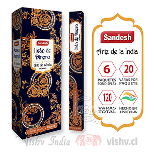 Incienso Sandesh - Iman del Dinero ($1.690 x Mayor) Caja de 6 Paquetes