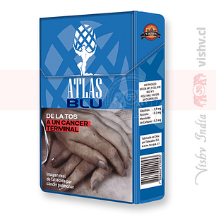 Cigarrillos Atlas Blue King Size - 20 Uds ($2.736 x Mayor)