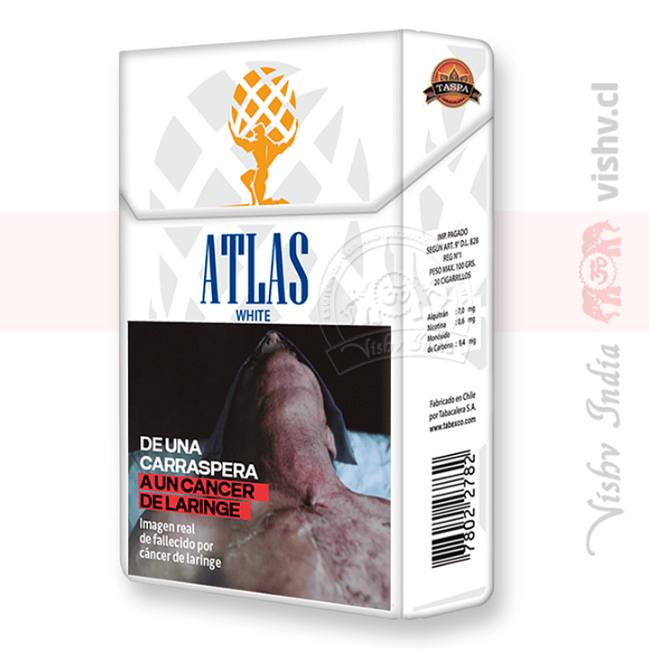 Cigarrillos Atlas White King Size - 20 Uds ($2.736 x Mayor) 1