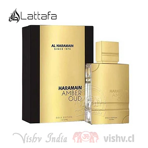 Perfume Ambaer Oud Haramain Gold Edition Unisex EDP 100 ml - Lattafa 