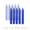 Vela Lisa Esotérica Azul - 10 Velas ($1.990 x Mayor)