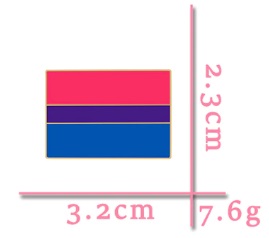 PIN/BROCHE BANDERA BISEXUAL