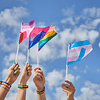 PACK DE 3 BANDERA LGBT ARCOIRIS DE MANO