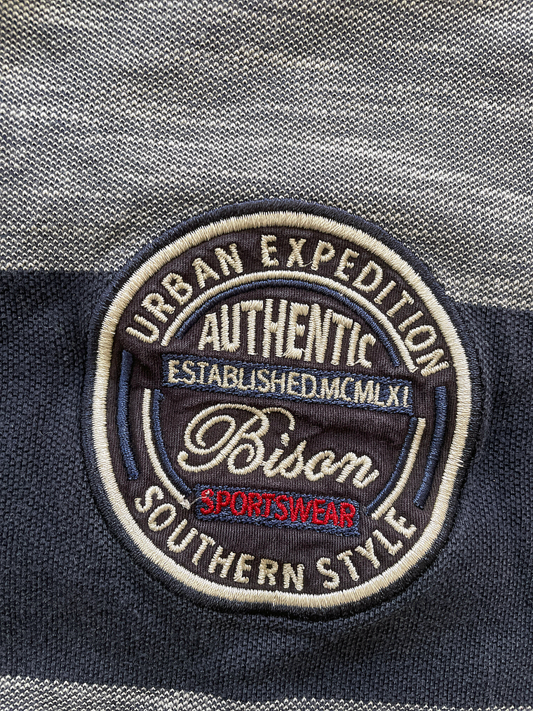 Bison Polo Rayas (M) 2