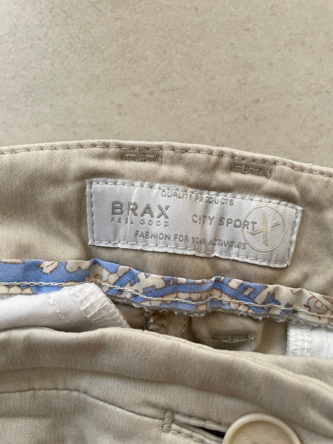 Pantalon Brax Off White (W34 L32) 5