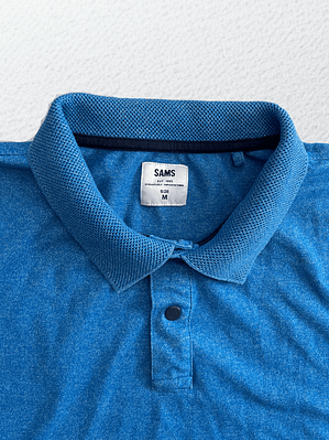 SAMS Pique Polo Azul (M)