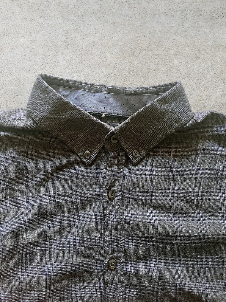 Camisa Brax Gris Light Flannel (L) 3