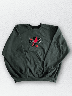 Vintage Pajaro Cardenal Sudadera (XL)