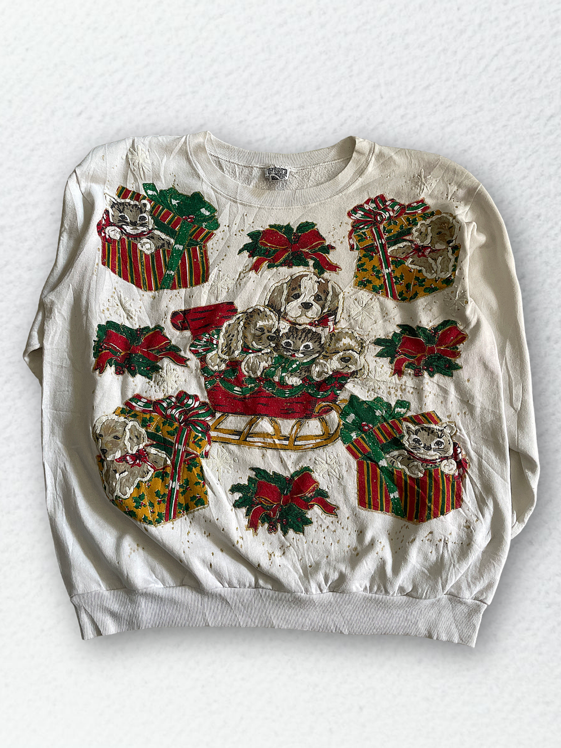 Vintage Navidad Sudadera Grandma (M) 1