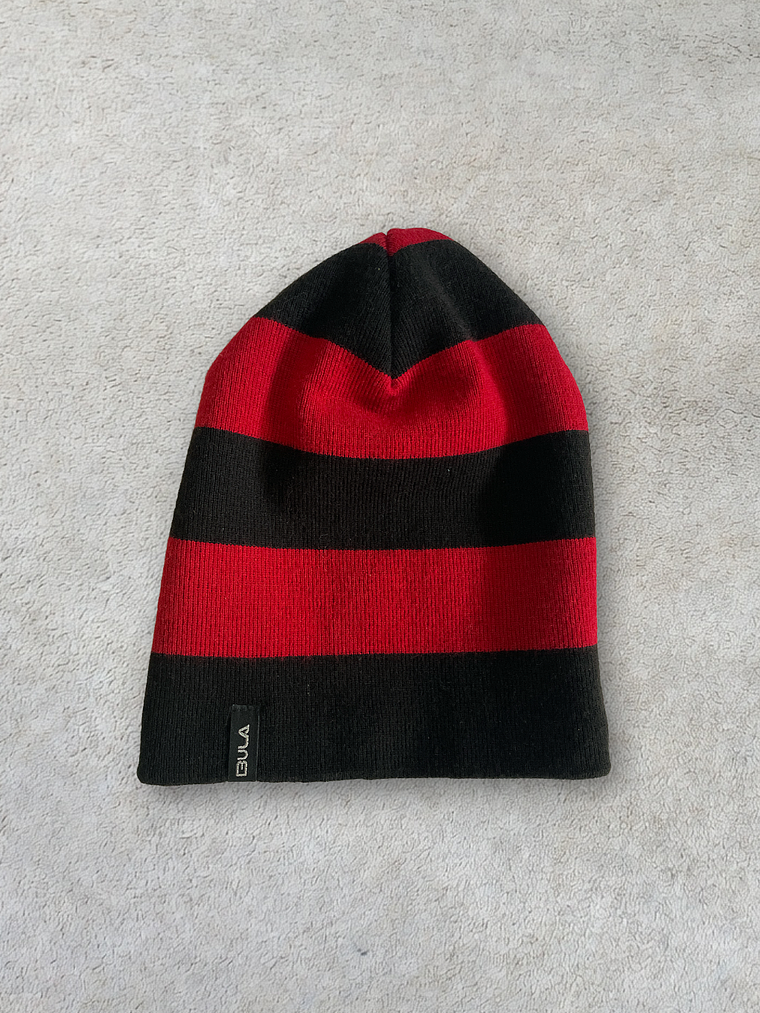 Beenie Bula Rojo y Negro 1