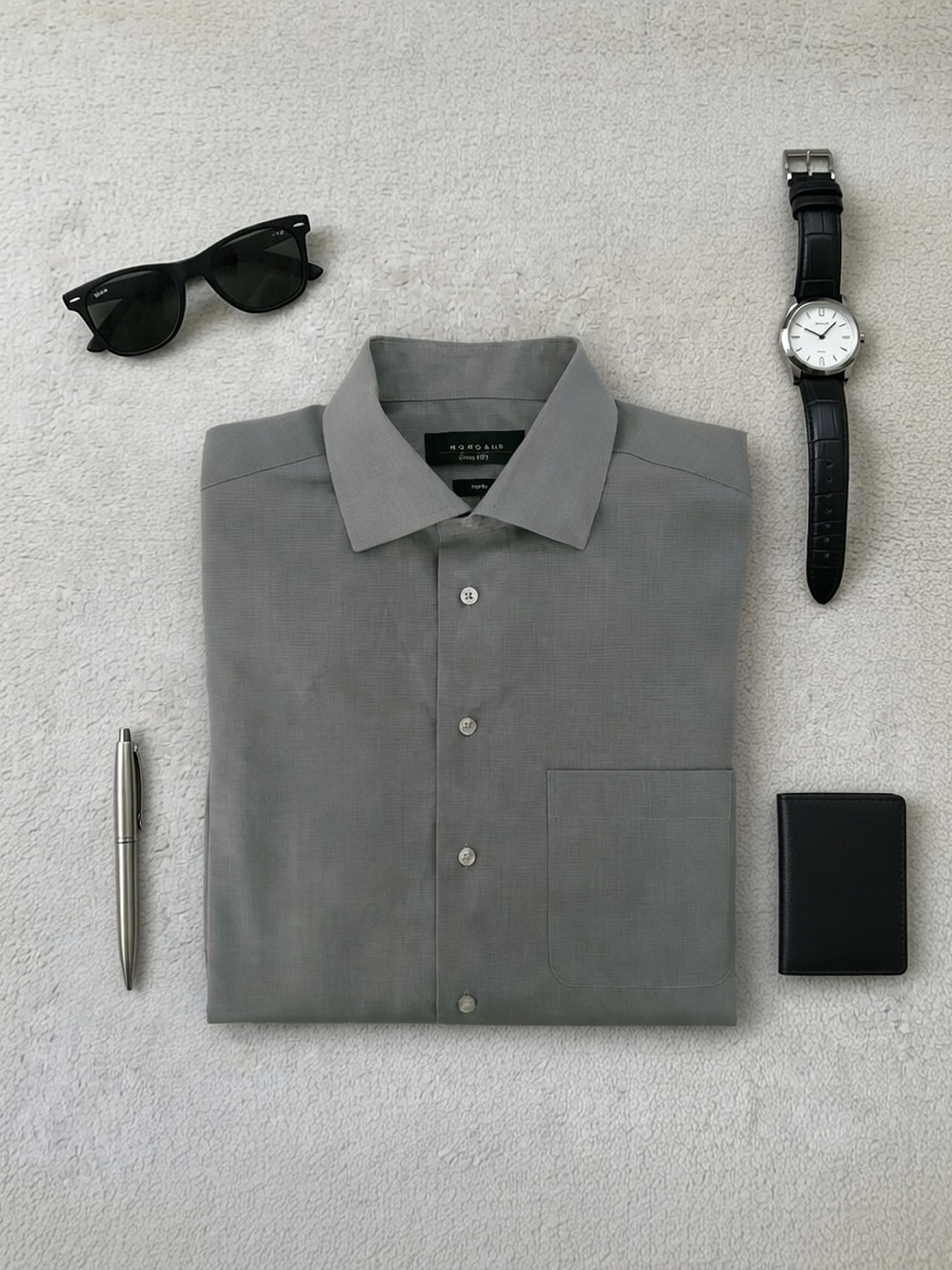 Camisa Vestir Morgan Gris (XL) 1