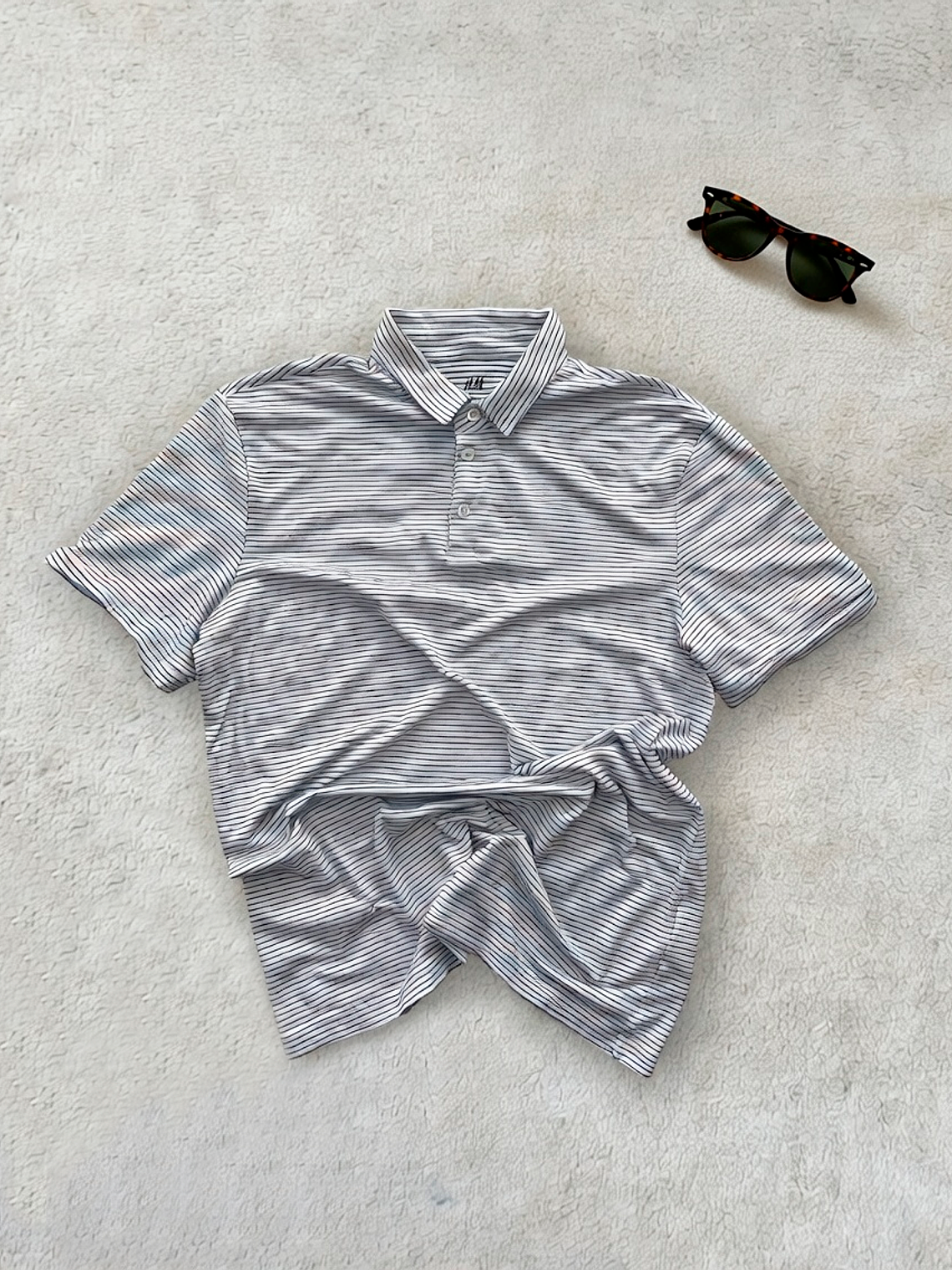 Polo H&M Blanca (M) 1