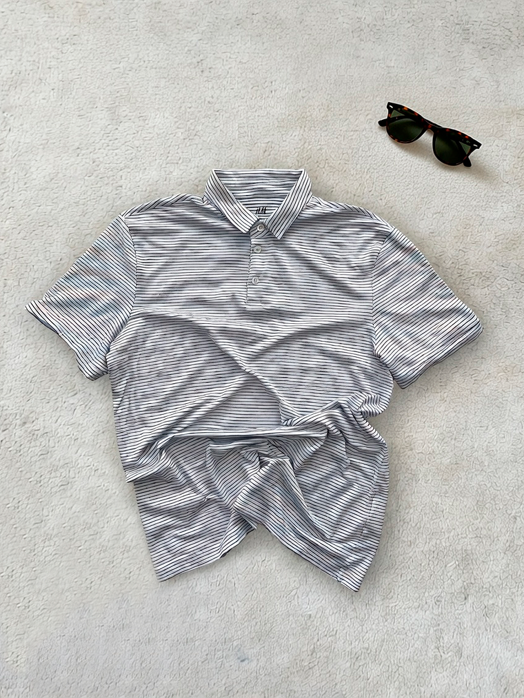 Polo H&M Blanca (M) 1