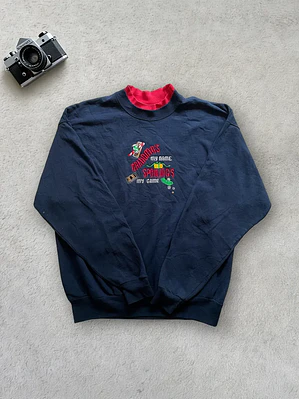 Grandma's My Name Vintage Sudadera Azul (L)