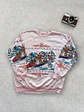 Vintage 90s Renos Rosa Grandmacore Sudadera (L) - Miniatura 1
