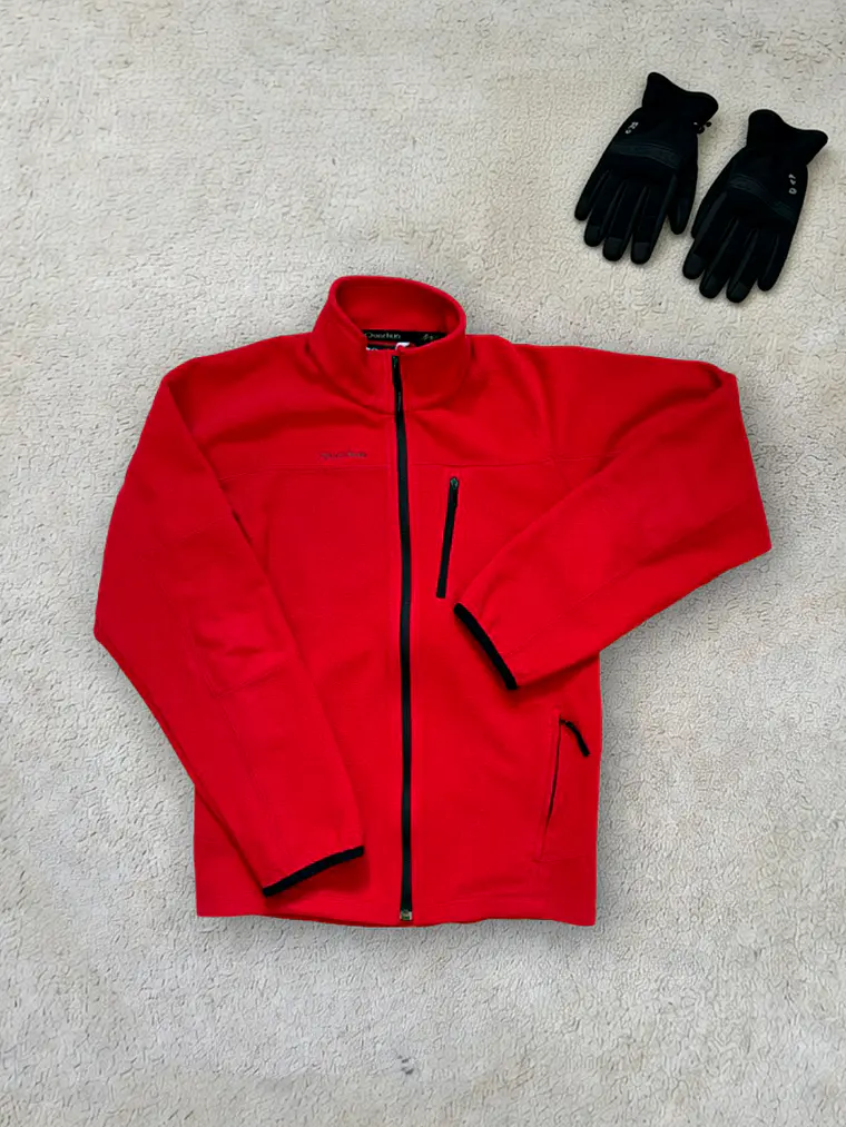 Chaqueta Forro Polar Rojo Quechua (XS/S Mujer) 1
