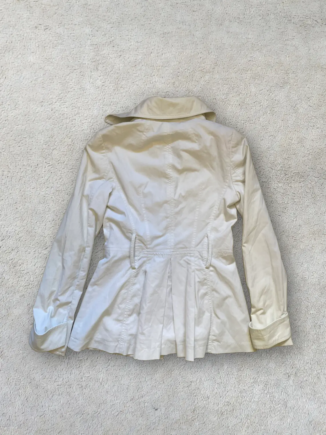 Blazer Gabardina Zara Basics Blanco (S) 2