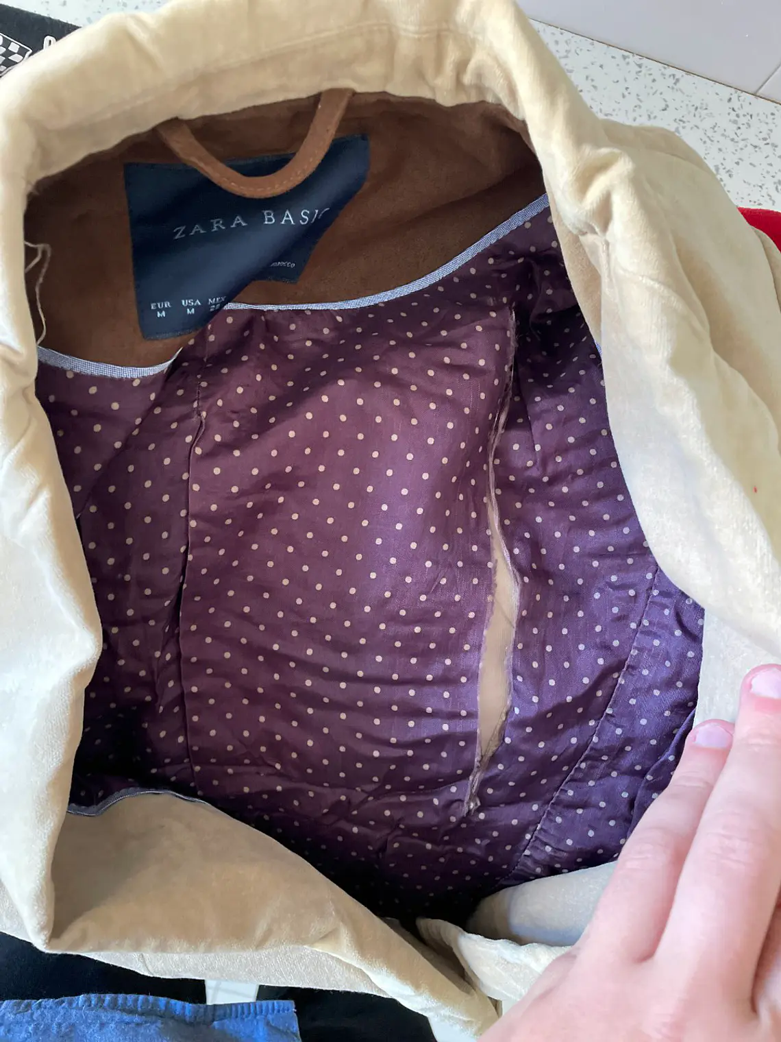 Blazer Zara Beige (M) 4