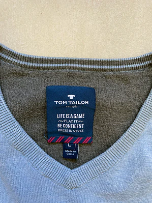 Jersei Tom Tailor cuello pico (L)