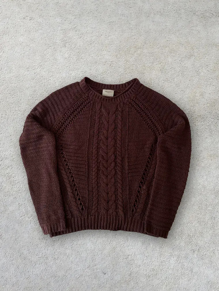 Jersey Mujer Color Vino Vero Moda M Knit Sweater 1