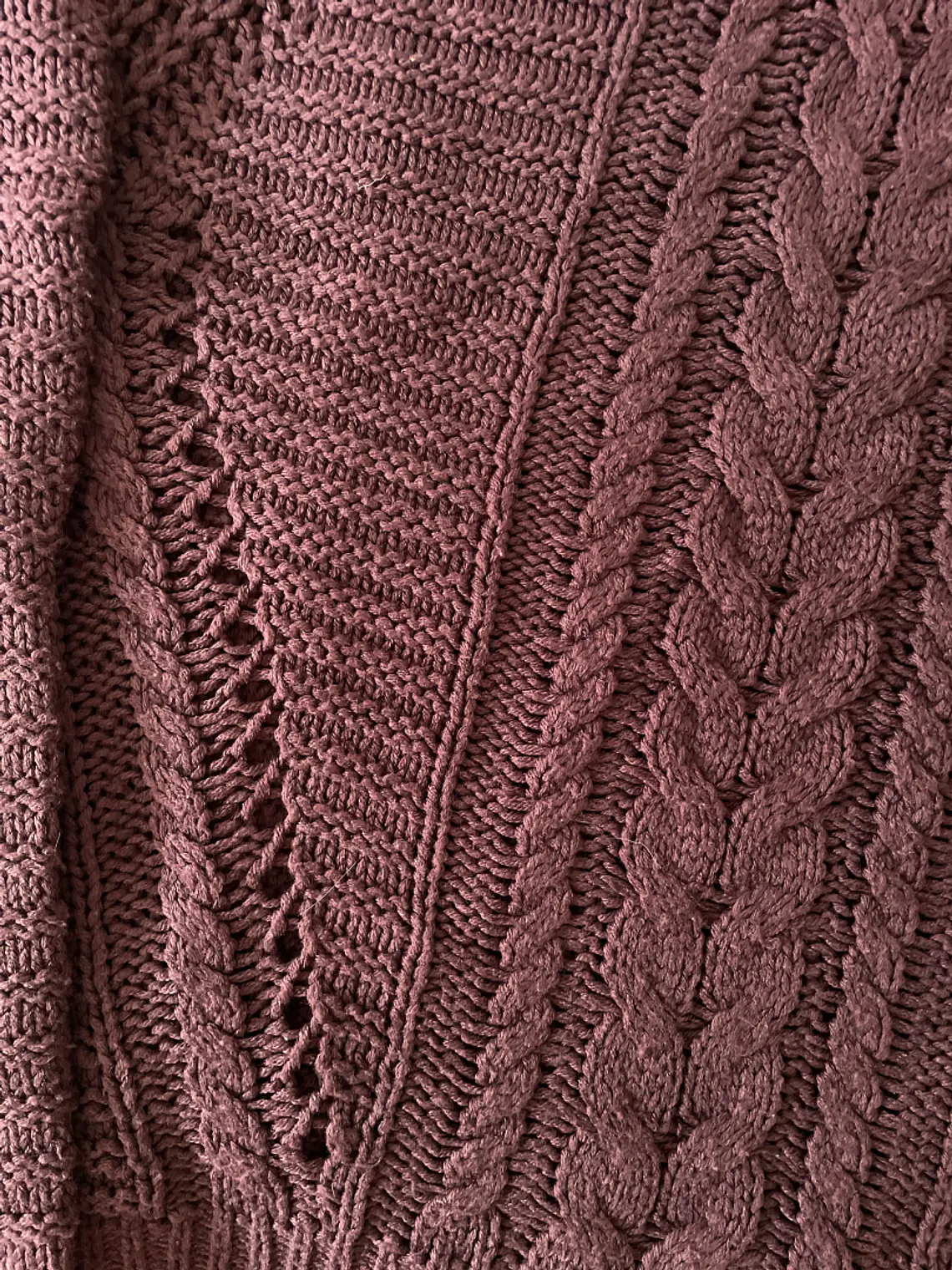 Jersey Mujer Color Vino Vero Moda M Knit Sweater 4