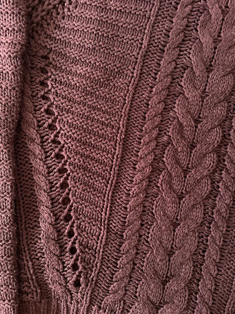 Jersey Mujer Color Vino Vero Moda M Knit Sweater 4