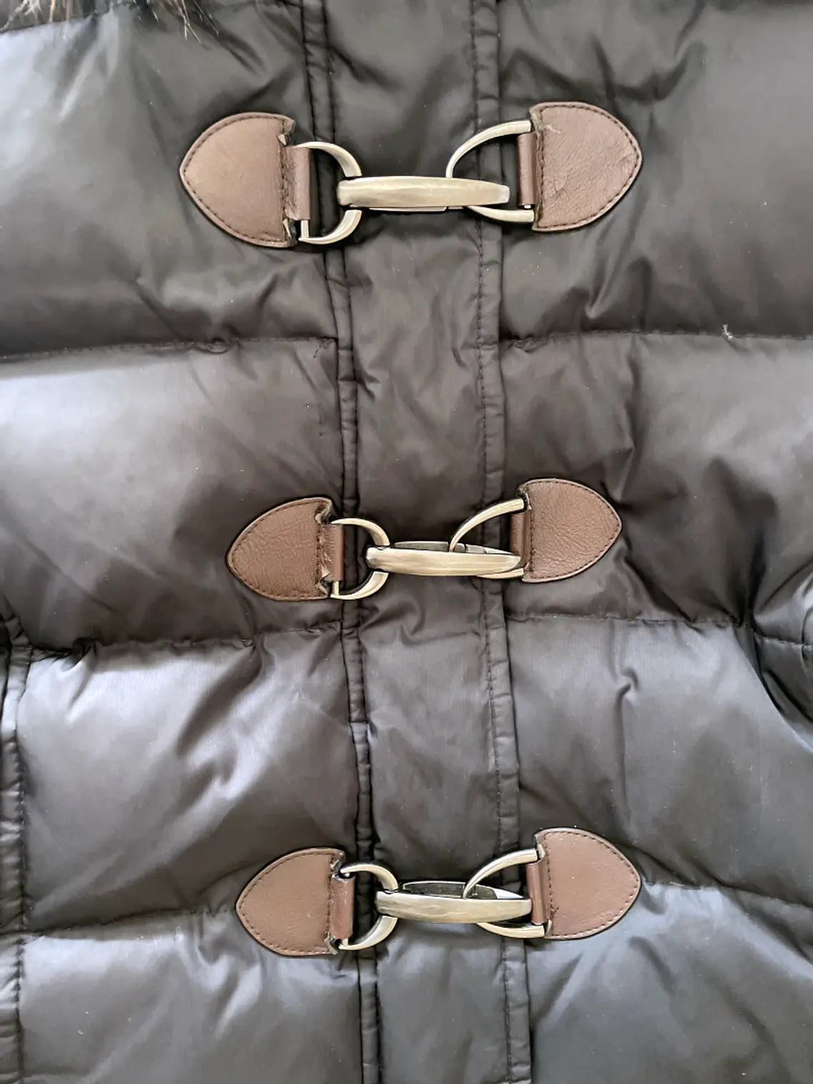 Chaqueta Plumas Negra S. Oliver Talla 40 Abrigo Invierno Capucha Pelo 8