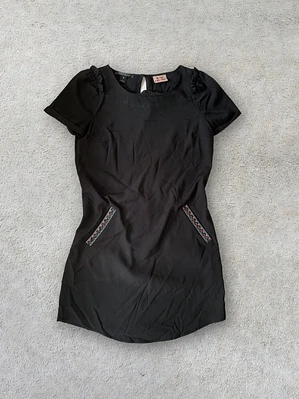 Vestido Maison Scotch Talla 1 S Negro Detalles Bolsillos Scotch & Soda