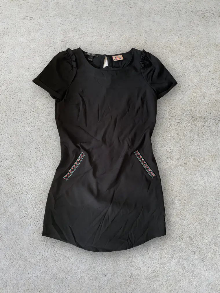 Vestido Maison Scotch Talla 1 S Negro Detalles Bolsillos Scotch & Soda 1