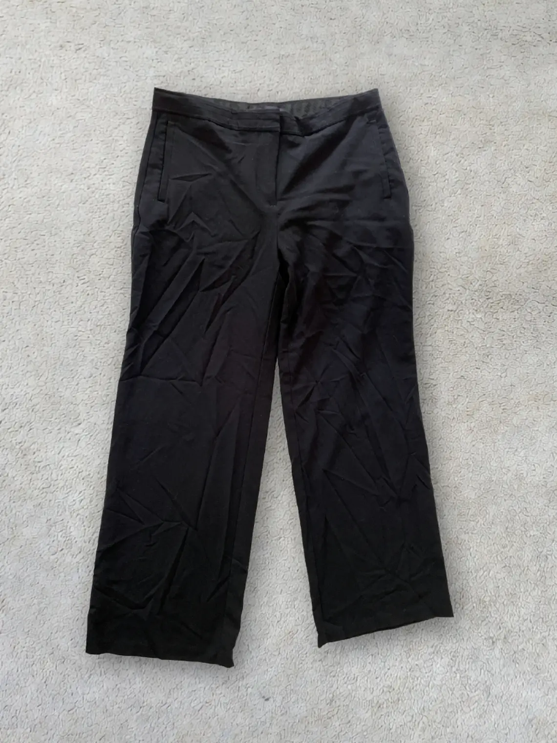 Pantalón Negro M&S Talla 40 Marks & Spencer Recto Straight Leg 1