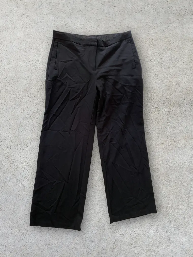 Pantalón Negro M&S Talla 40 Marks & Spencer Recto Straight Leg 1