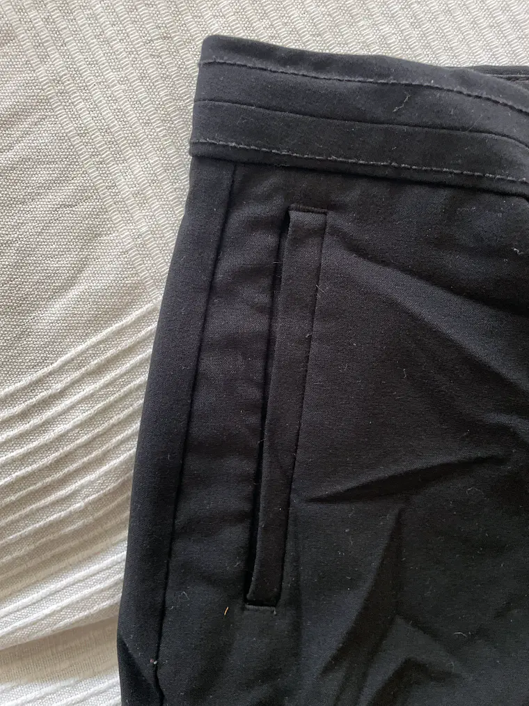 Pantalón Negro M&S Talla 40 Marks & Spencer Recto Straight Leg 2