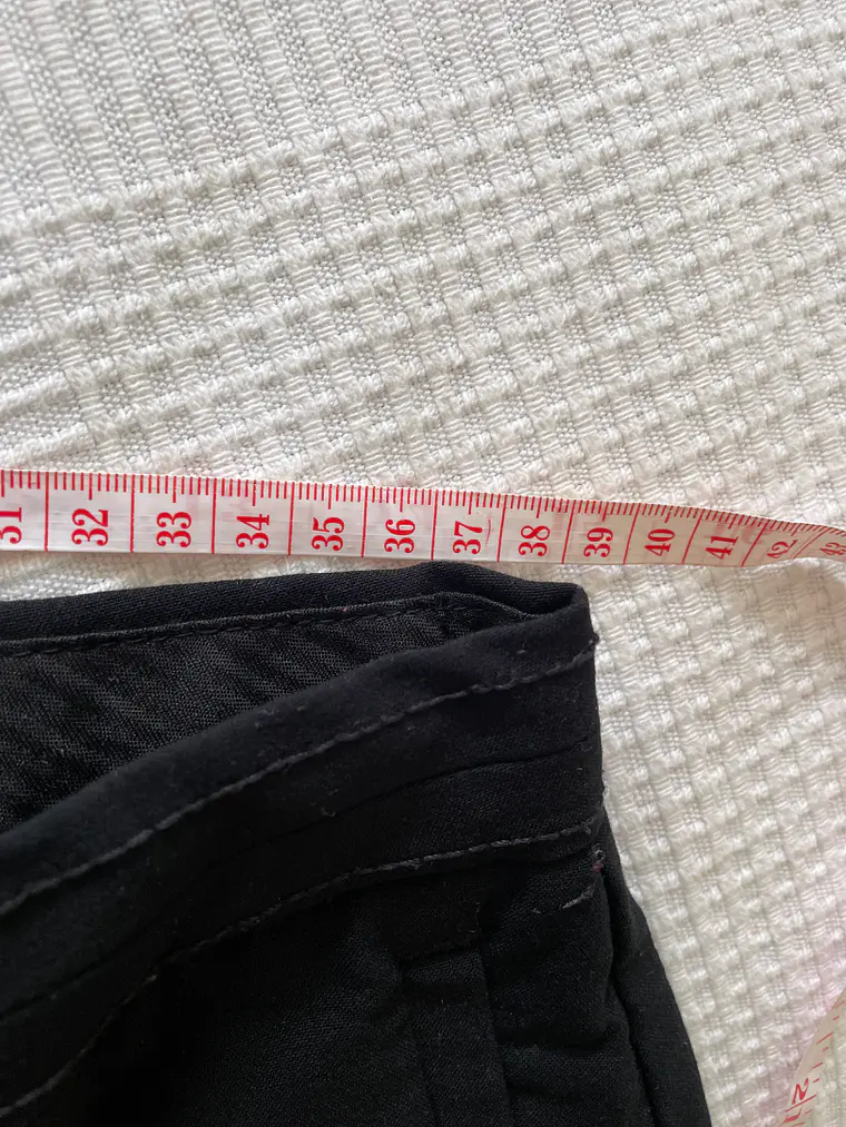 Pantalón Negro M&S Talla 40 Marks & Spencer Recto Straight Leg 6