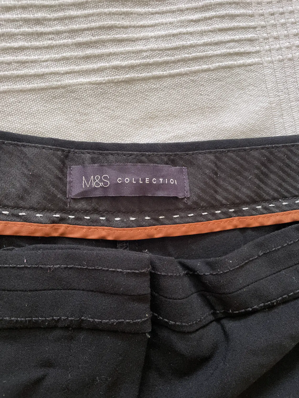 Pantalón Negro M&S Talla 40 Marks & Spencer Recto Straight Leg 3