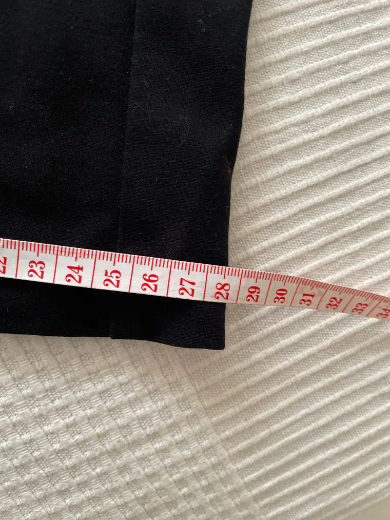 Pantalón Negro M&S Talla 40 Marks & Spencer Recto Straight Leg 7