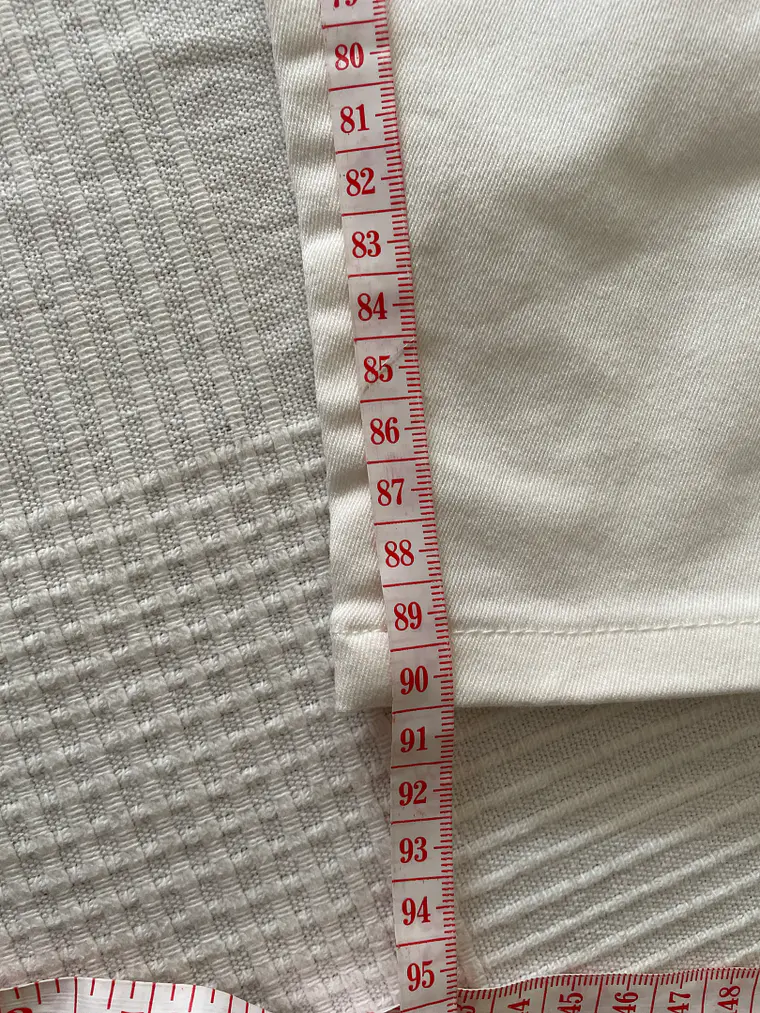 Pantalón Blanco Zara Talla 38 Slim Cremalleras Detalles Rodilla 7