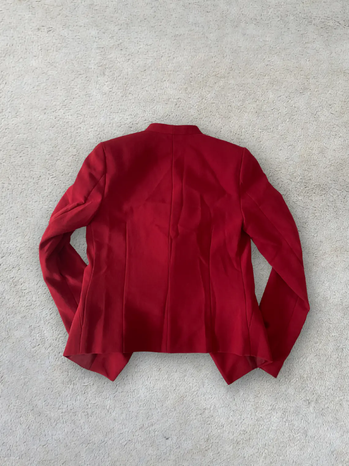 Americana Roja Kiomi Talla 34 XS Blazer Abierta Red Jacket Mujer 2