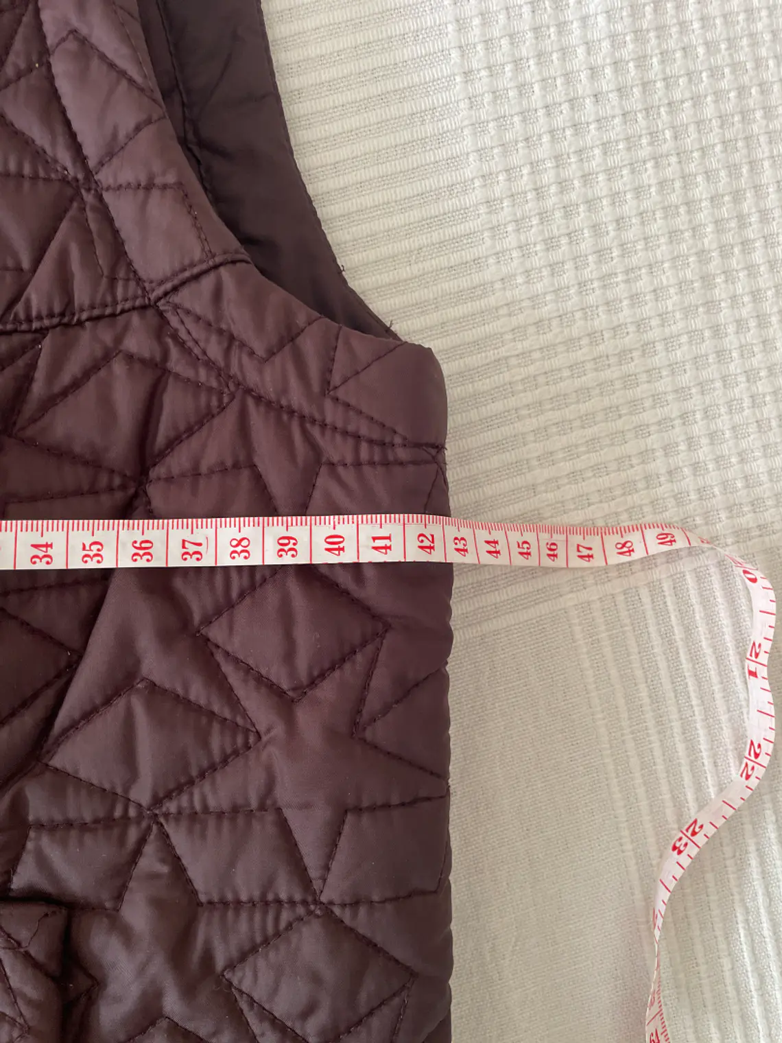 Chaleco Burdeos French Connection S Talla 10 Bordeau Puffer Vest 6