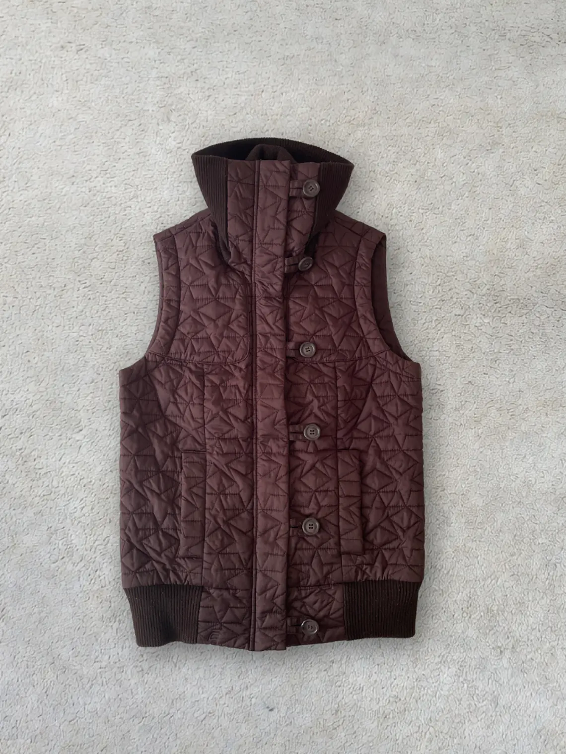 Chaleco Burdeos French Connection S Talla 10 Bordeau Puffer Vest 3