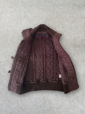 Chaleco Burdeos French Connection S Talla 10 Bordeau Puffer Vest