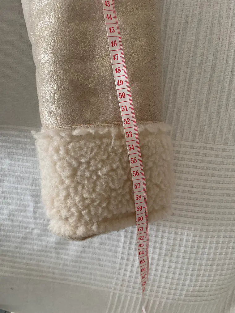 Chaqueta Corderito Miss Miss S Beige Brillante Borreguito TG S Italy 6