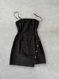 Vestido Negro Mohito Talla 34 XS Ajustado Black Mini Dress Cocktail - Miniatura 1