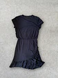 Vestido Azul Banana Republic M Volante Bajo Blue Dress Smart Casual - Miniatura 1