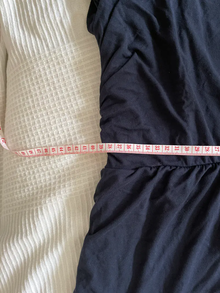 Vestido Azul Banana Republic M Volante Bajo Blue Dress Smart Casual 5