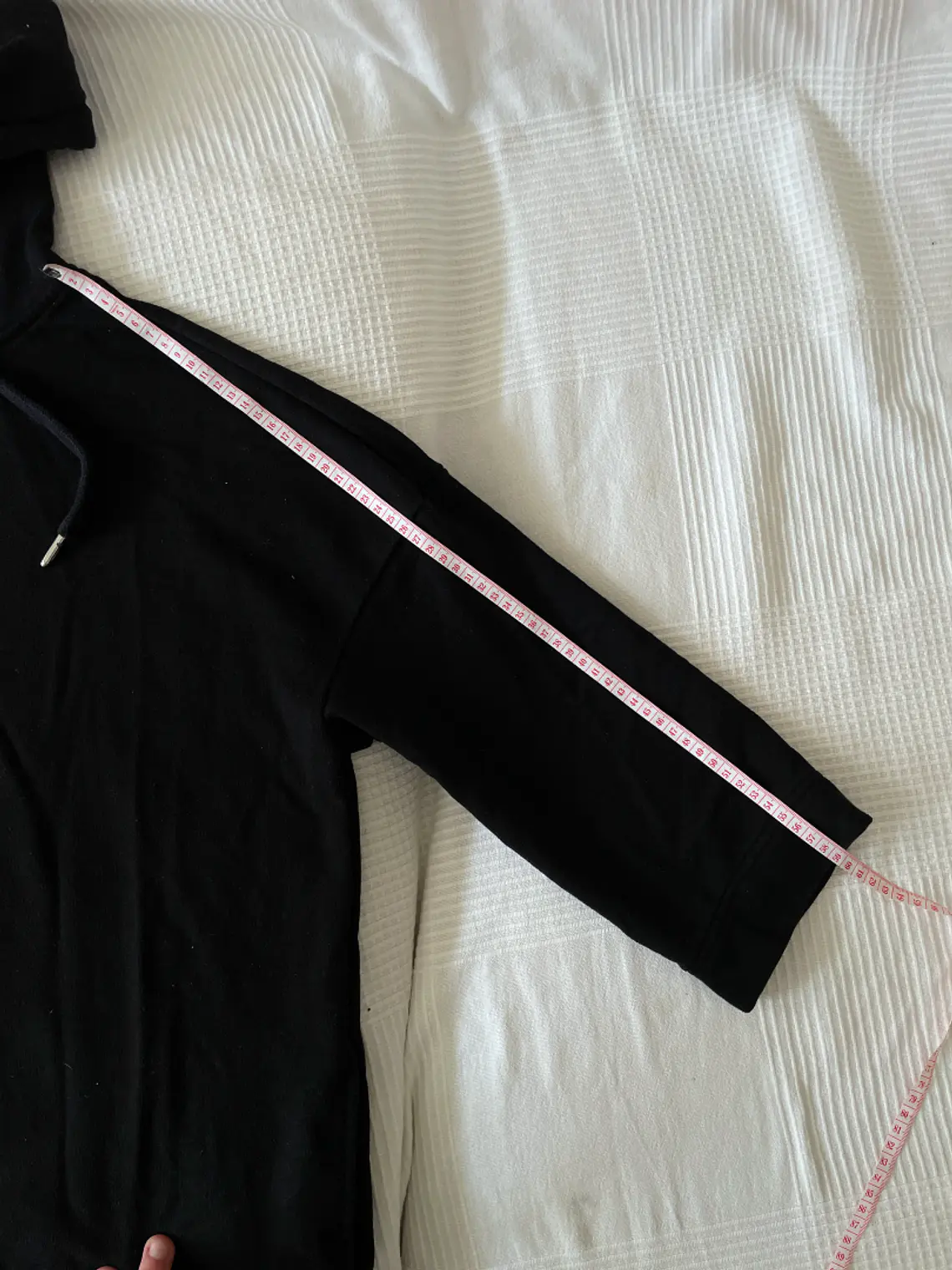 Vestido Monki M Negro Tela Jogging Quarter Zip Oversized Sporty Dress 5