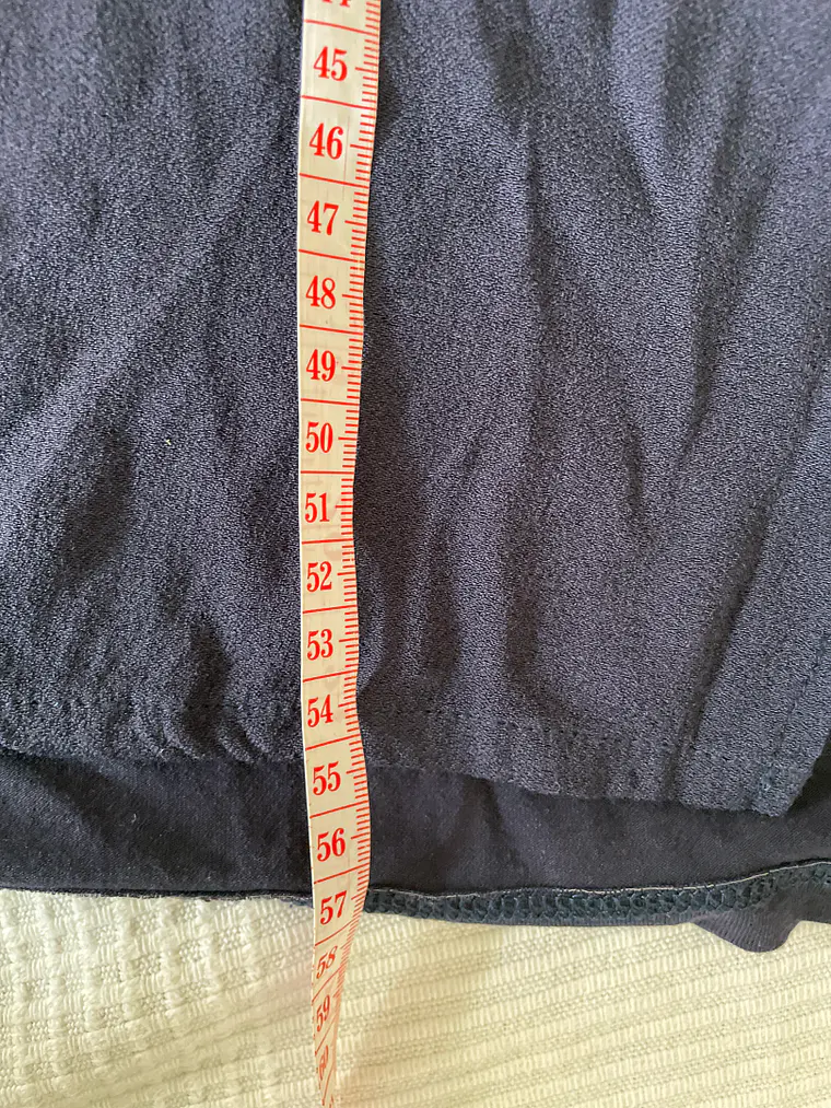 Camiseta Larga S.Oliver Talla 36 S Azul Sin Mangas Cuello Pico Mini Dress 5