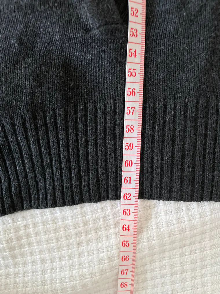 Jersey Gris French Connection L Cremallera Diagonal Grey Zip Sweater 4