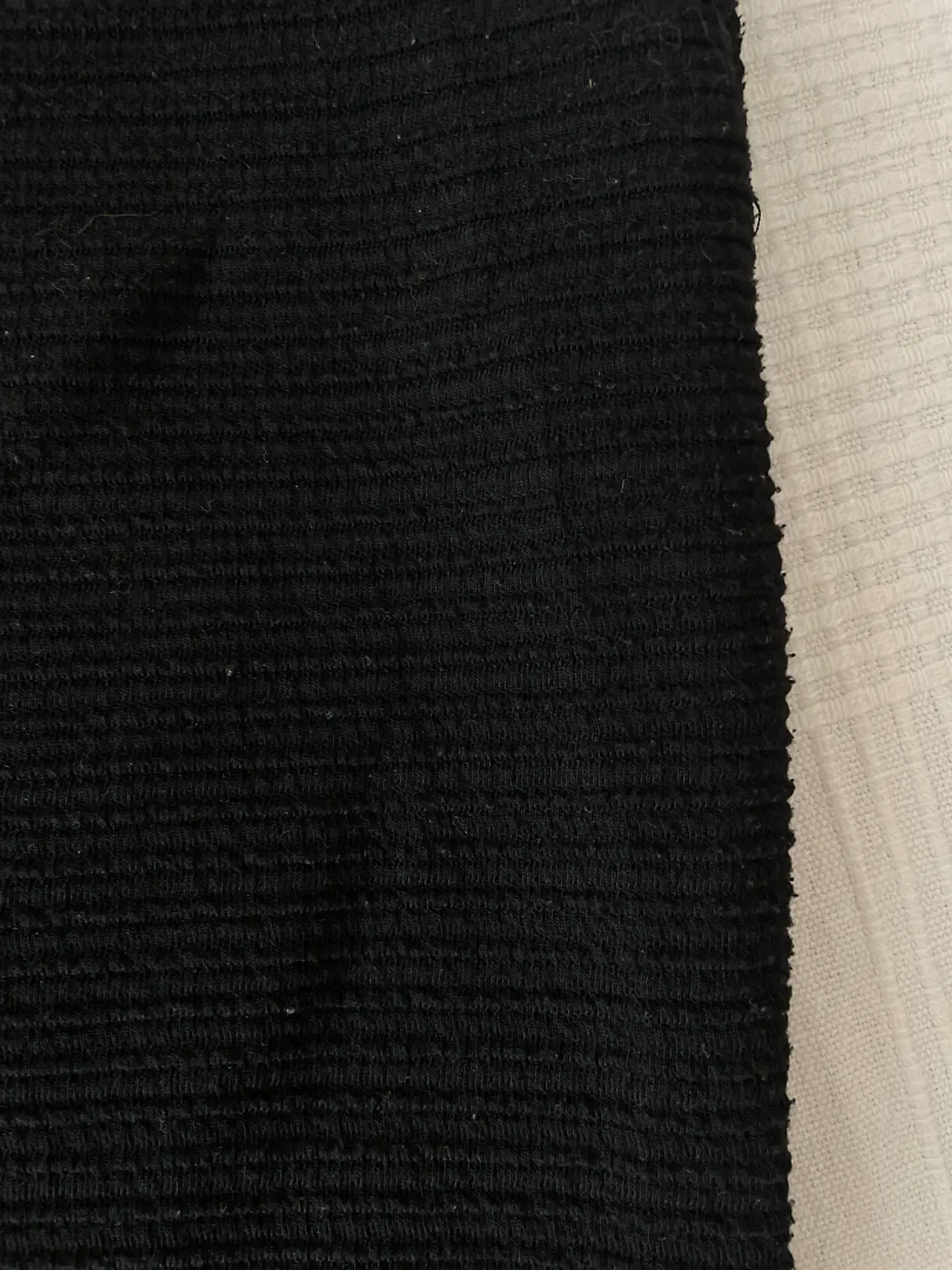 Falda Mini Negra Bershka XS Ajustada Basic Black Skirt Elástica 2