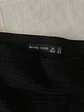 Falda Mini Negra Bershka XS Ajustada Basic Black Skirt Elástica - Miniatura 3