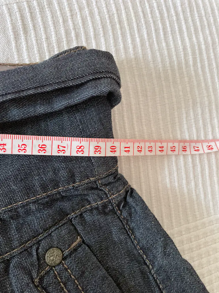 Falda Vaquera Stradivarius 34 XS Denim Skirt Con Cinturón Jeans 6